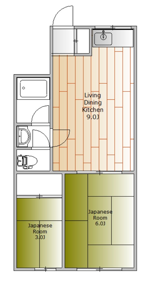 渓谷マンション 間取り図