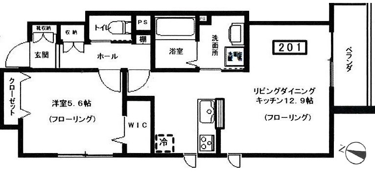 エンゼ桜新町 間取り図