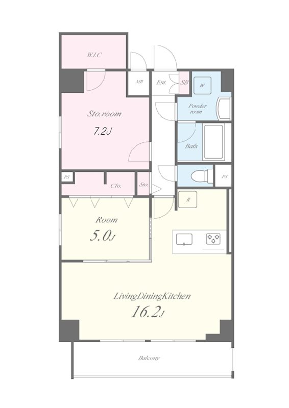 第一辻ビル 1001号室 間取り