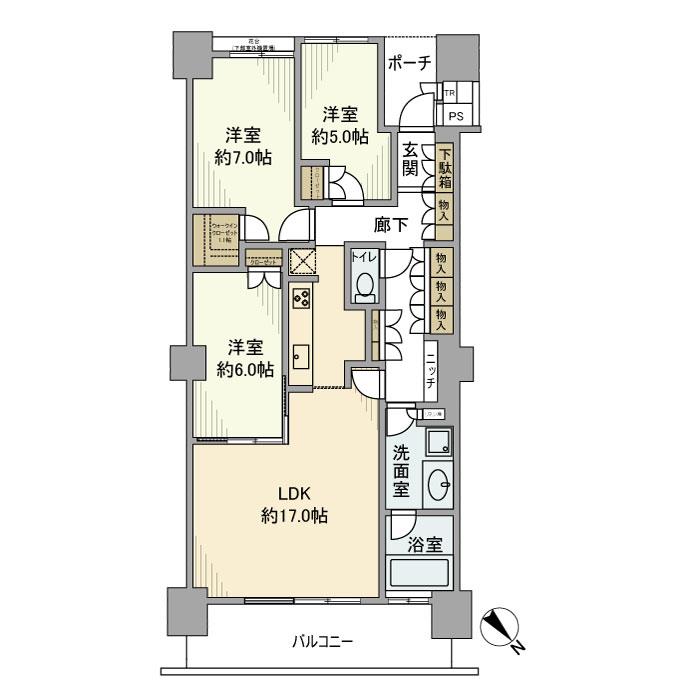 シティタワー品川 間取り図