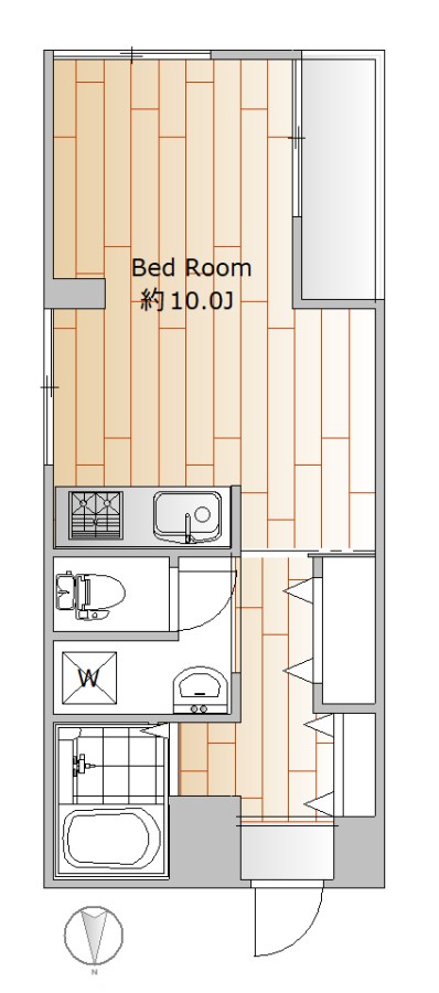 パークアベニュー 103号室 間取り