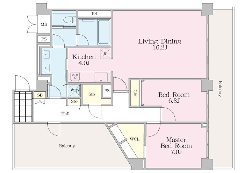 グラマシー恵比寿 411号室 間取り