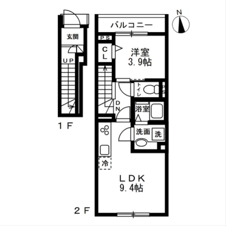 (仮)中野区野方2丁目新築 201号室 間取り