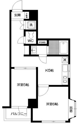 シルバープラザ大久保第２ 607号室 間取り