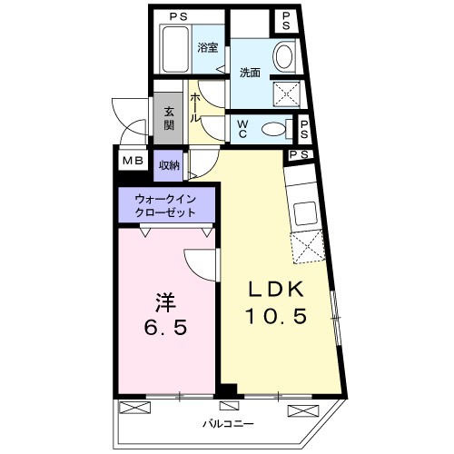 コート・インテグリティ 303号室 間取り
