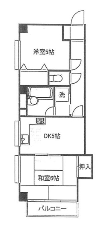 セイザ新宿 1002号室 間取り