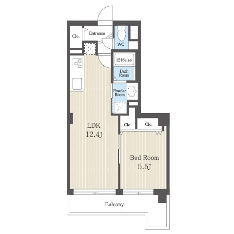 ナイスアーバン新中野 204号室 間取り