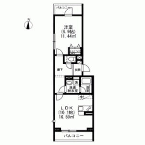マーブルハイム 301号室 間取り