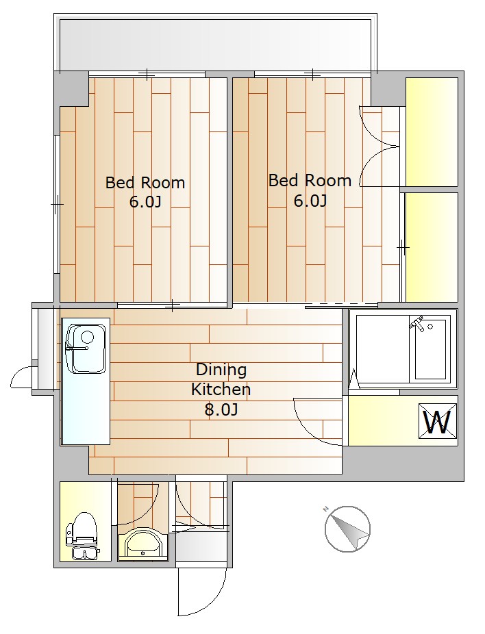 リッチモンドコート 302号室 間取り