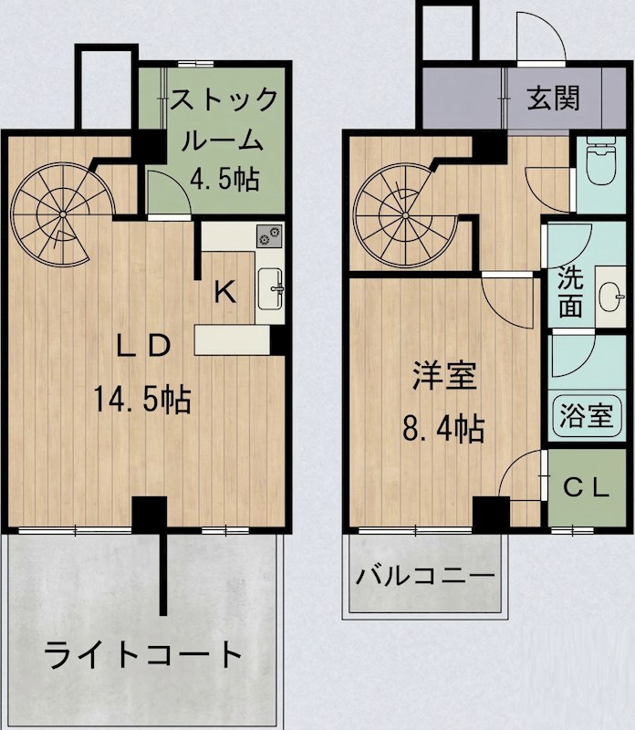 フォンテーヌ駒沢 108号室 間取り