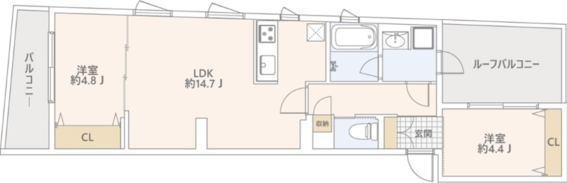 GranDuo世田谷XIII 間取り図