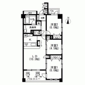 エクレール東高円寺 403号室 間取り
