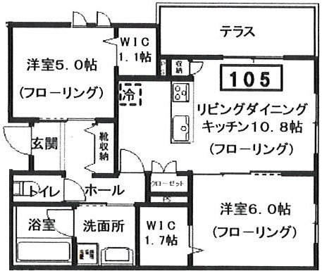 仮)へーベルメゾン宮前2丁目 105号室 間取り