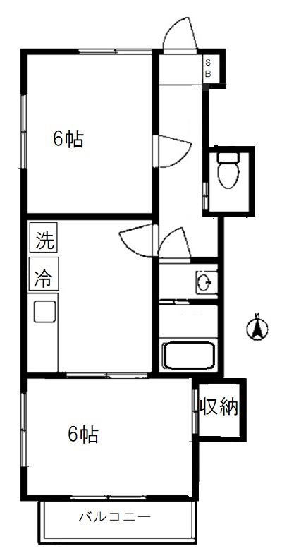 アルタビスタ等々力 202号室 間取り