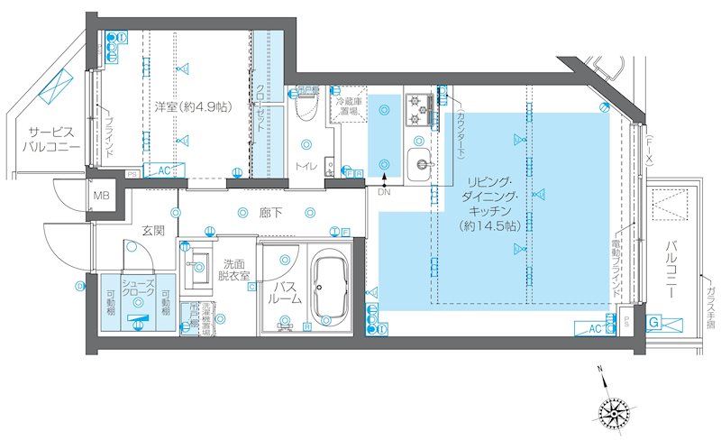 ZOOM広尾 間取り図