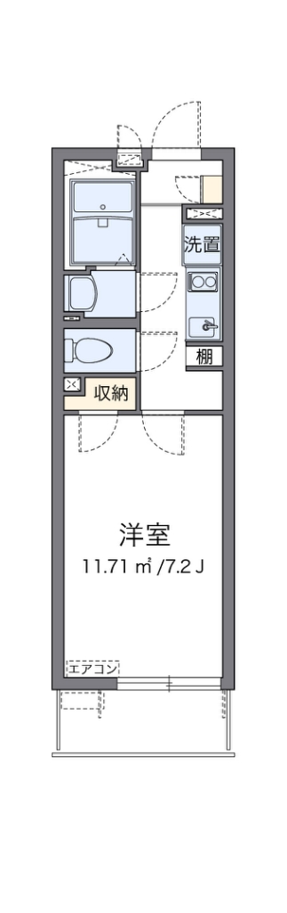 クレイノトルース　Ⅴ 402号室 間取り