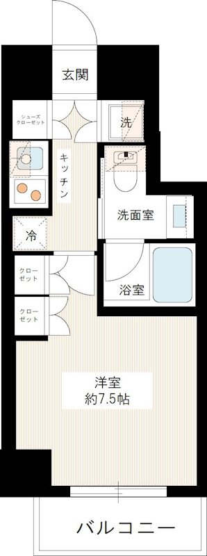 ＡＺＥＳＴ下落合 0502号室 間取り
