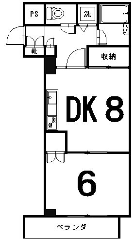 ピースフル桃丘 203号室 間取り