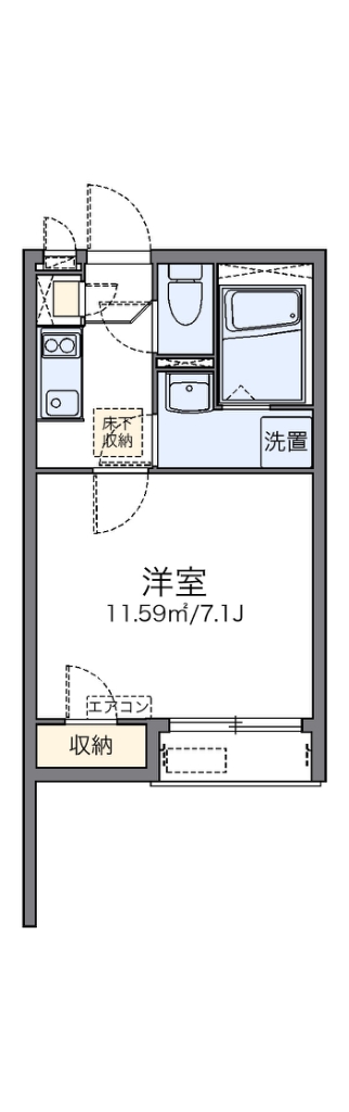 レオネクストプラナス白山 103号室 間取り