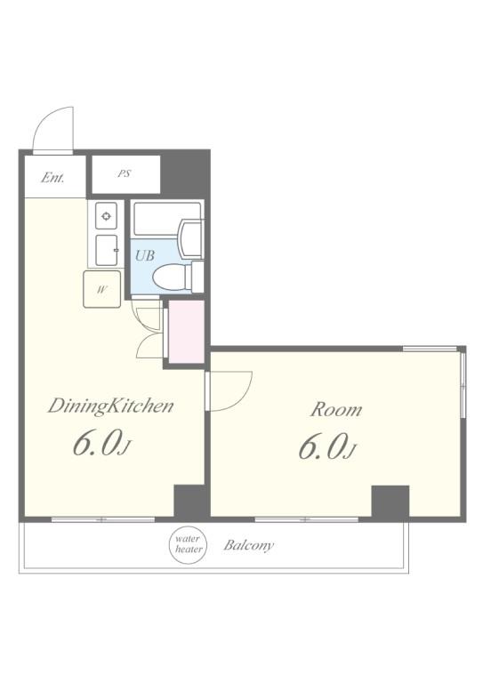 セジュール田町 0904号室 間取り