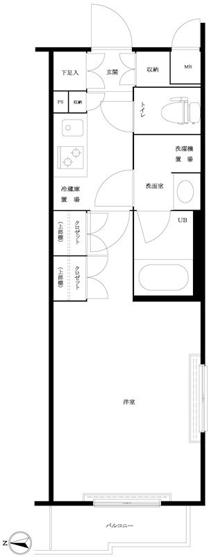ルーブル三軒茶屋伍番館 206号室 間取り