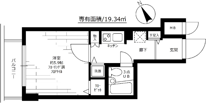 ステージファースト青山 304号室 間取り