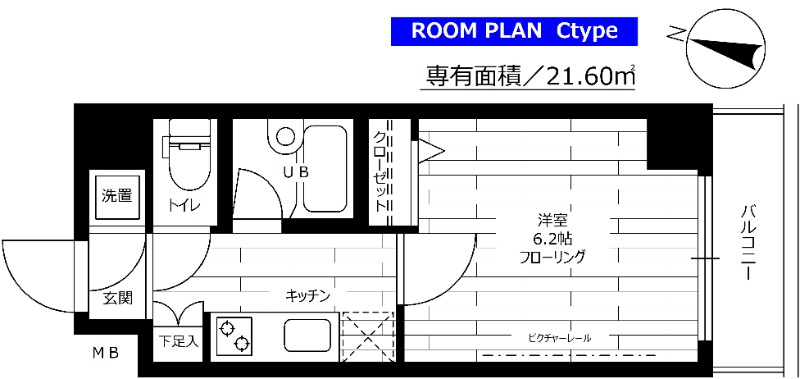 ステージファースト恵比寿東 302号室 間取り