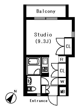 ラティエラ白金高輪 404号室 間取り