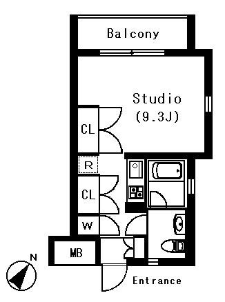 ラティエラ白金高輪 205号室 間取り