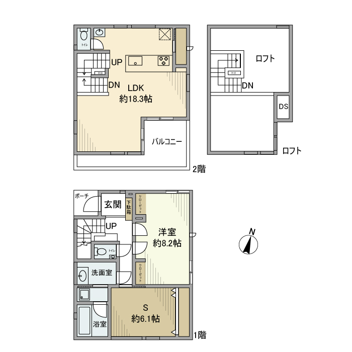 西荻北戸建 間取り