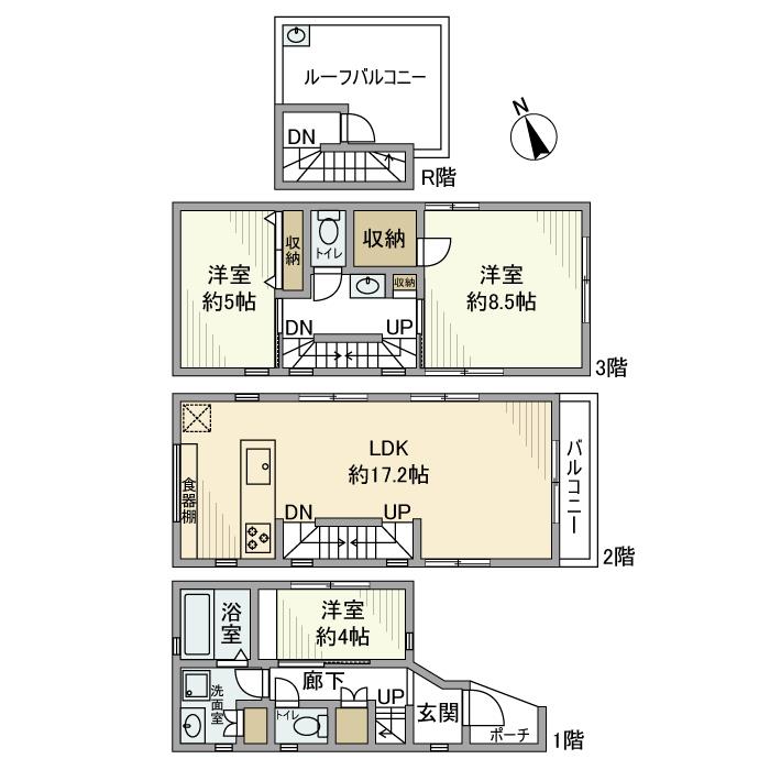白山戸建 間取り