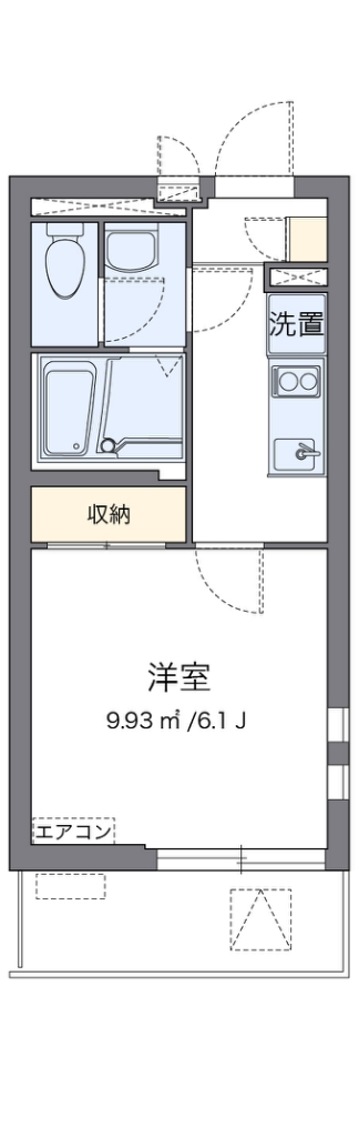 クレイノ南品川ハイツⅢ 304号室 間取り