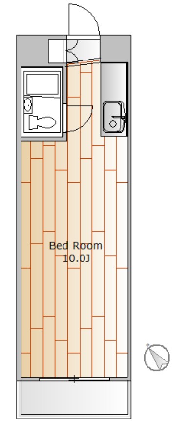 バーム千駄ヶ谷 308号室 間取り