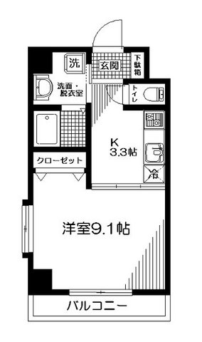 クレスト高円寺 間取り図