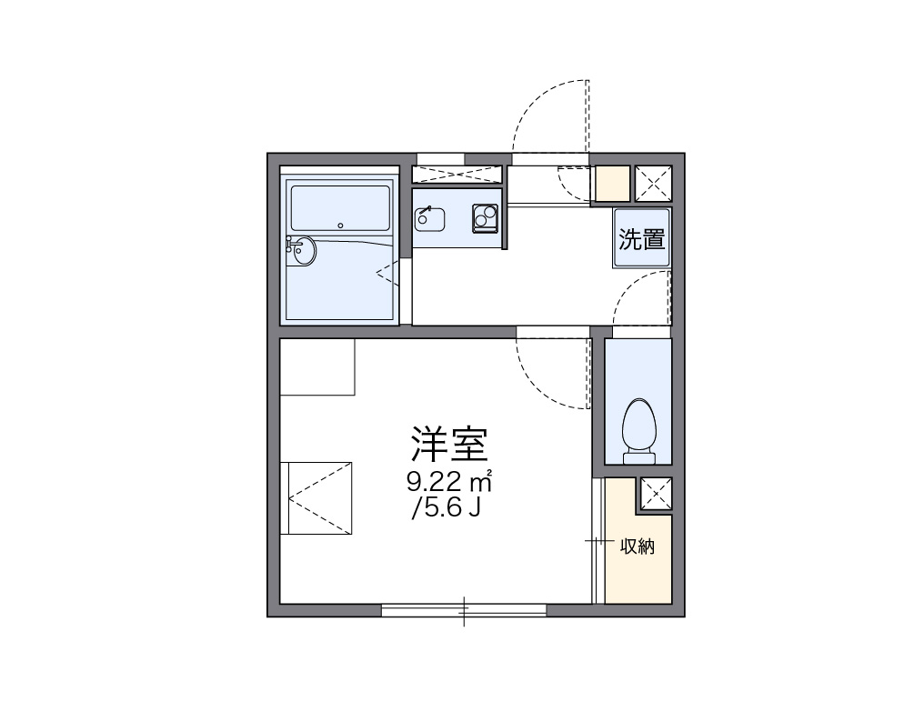 レオパレスＫＡＯＲＵ 201号室 間取り