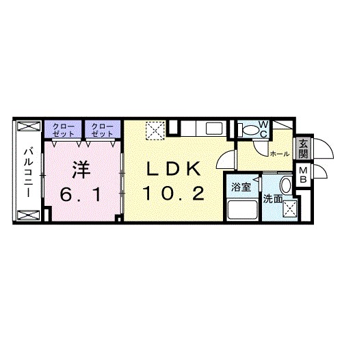 グルックパティオ高円寺 間取り図
