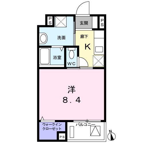 サニーメゾンオオハシ 間取り図