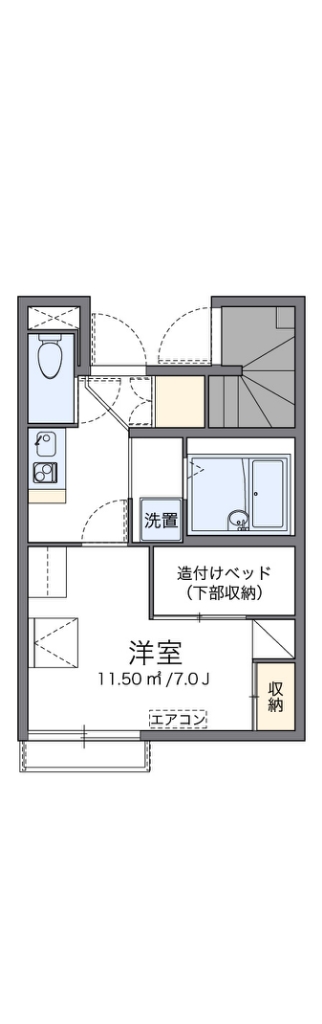 レオパレスプリマベーラ南阿佐谷 間取り図