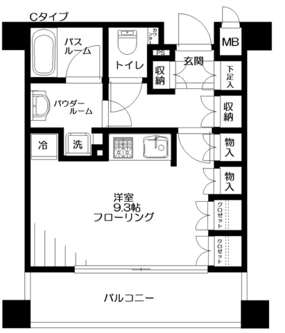 日神デュオステージ早稲田 間取り図