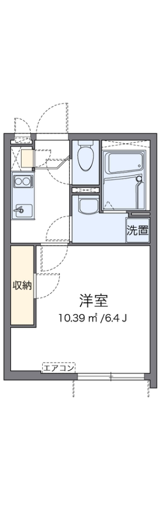 クレイノｋｅｙａｋｉⅢ 間取り図