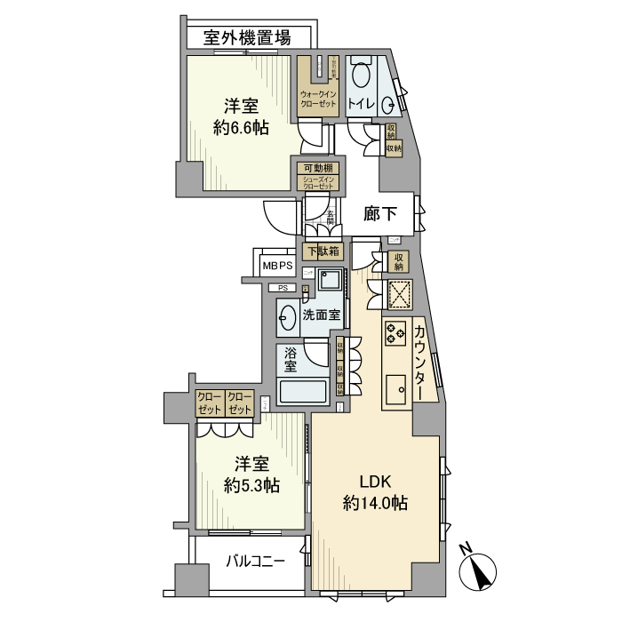 アトラス代々木上原 間取り図