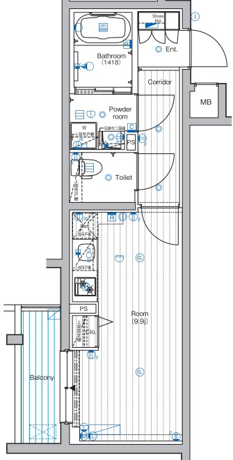 PREMIUM CUBE 中野 間取り図