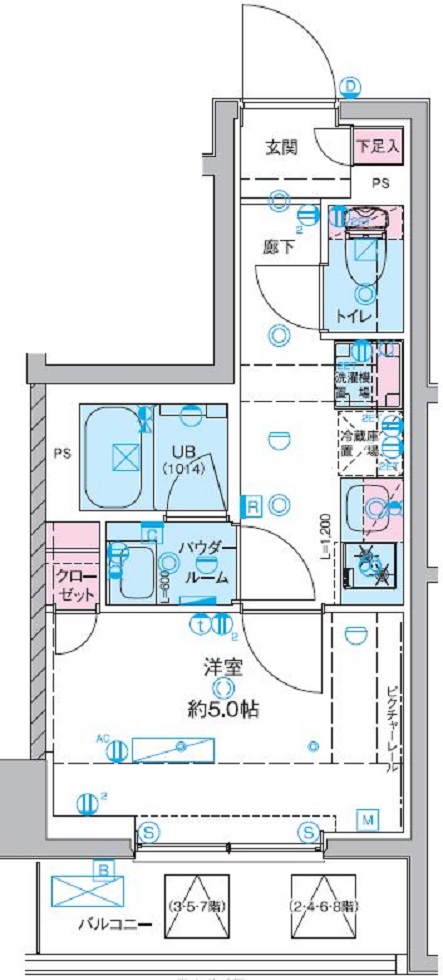 ジェノヴィア桜上水Ⅱ 間取り図