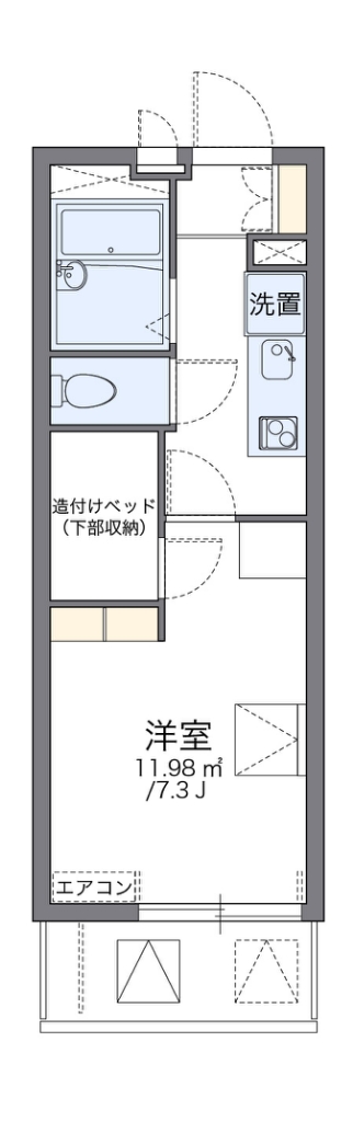 レオパレス中落合ヒルズ 間取り図