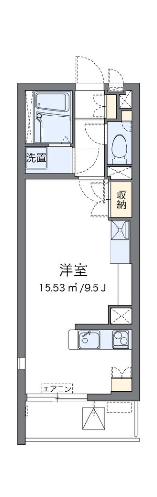 レオネクストエクセルアサヒⅥ 間取り図