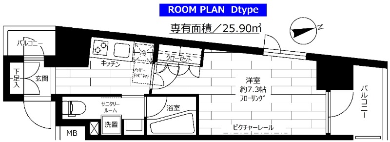 ステージファースト飯田橋アジールコート 間取り図