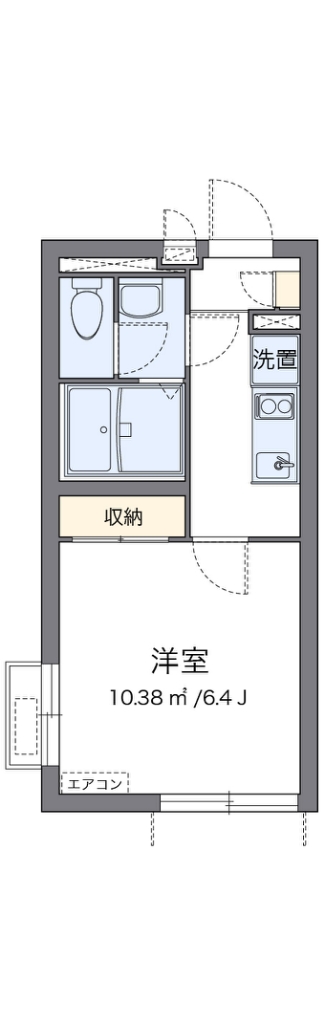 クレイノＡＺＵＭＡ 間取り図