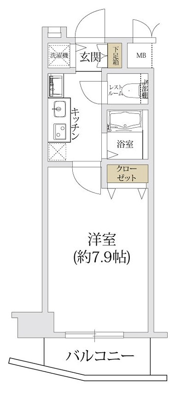 プレサンス新宿御苑前アルティメット 間取り図
