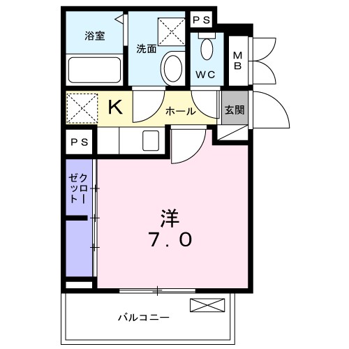 マーレ南長崎 間取り図