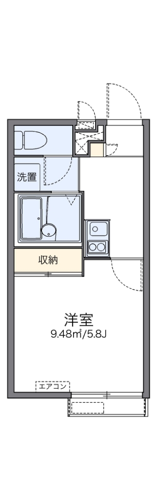 レオパレスビボ 間取り図